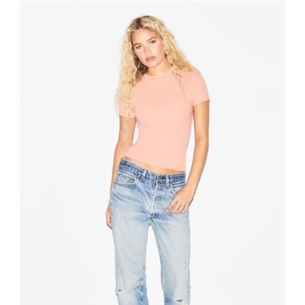 Skims Fits Everybody Short Sleeve T-Shirt in Desert Clay, Medium NWT